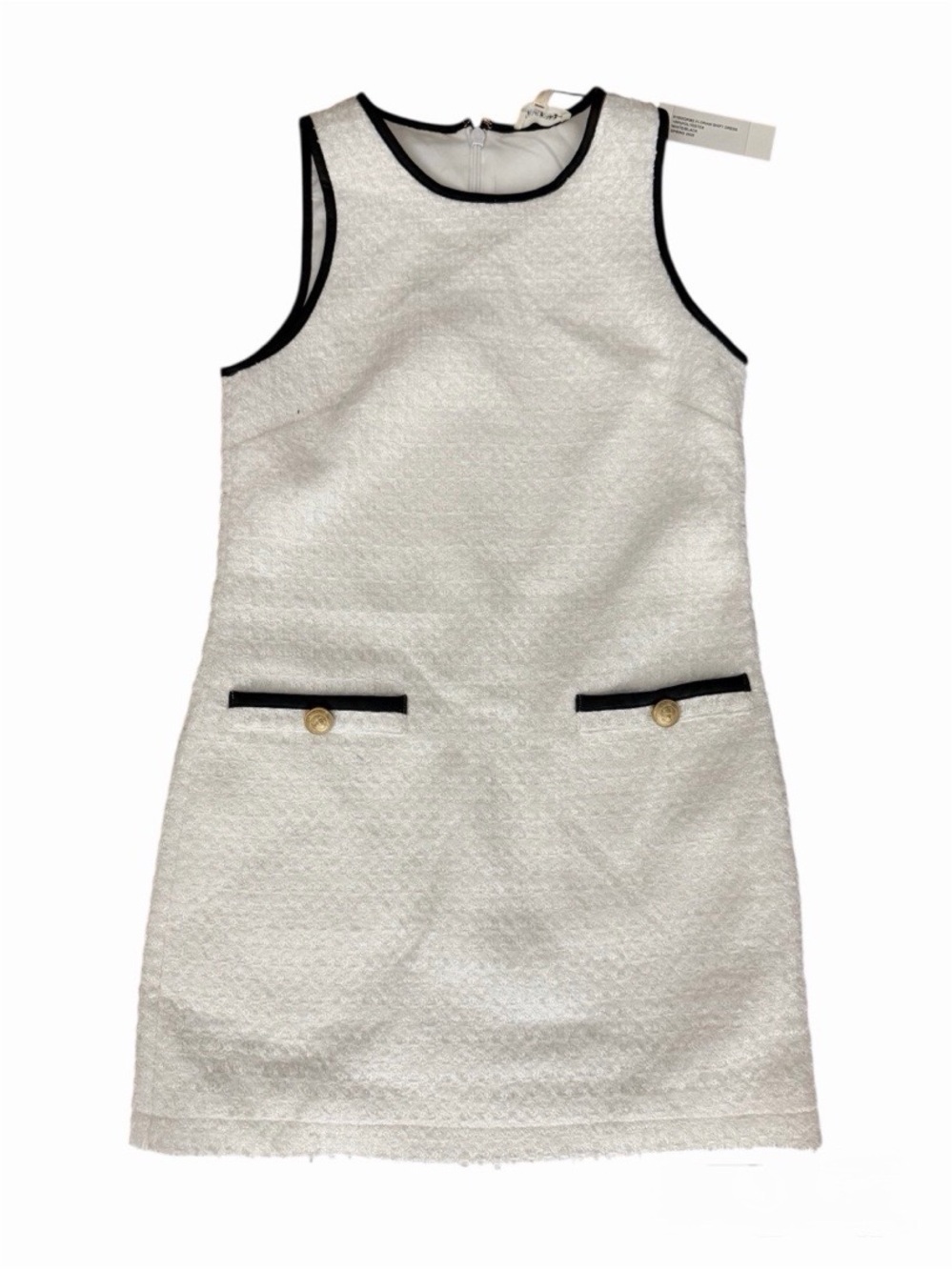 NWT L’AGENCE Florian Shift Dress White Size XS